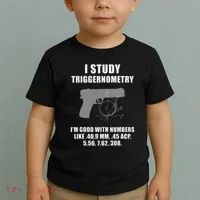 I Study Triggernometry Gun Pistol Funny Toddler T-Shirt thumb 2