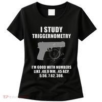 I Study Triggernometry Gun Pistol Funny Women's T-Shirt thumb 0