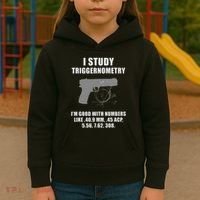 I Study Triggernometry Gun Pistol Funny Kids Hoodie thumb 3