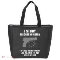 I Study Triggernometry Gun Pistol Funny Tote Bag thumb 0