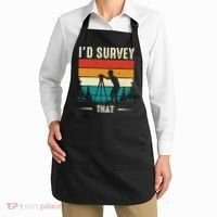 Id Survey That Retro Land Surveyor Cartographer Surveying Apron thumb 2