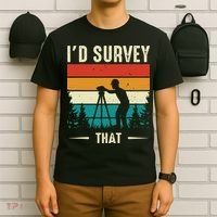 Id Survey That Retro Land Surveyor Cartographer Surveying T-Shirt thumb 6