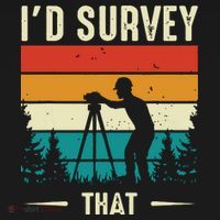 Id Survey That Retro Land Surveyor Cartographer Surveying Ornament thumb 1