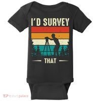 Id Survey That Retro Land Surveyor Cartographer Surveying Baby Bodysuit thumb 0