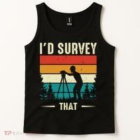 Id Survey That Retro Land Surveyor Cartographer Surveying Tank Top thumb 2