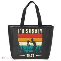 Id Survey That Retro Land Surveyor Cartographer Surveying Tote Bag thumb 0