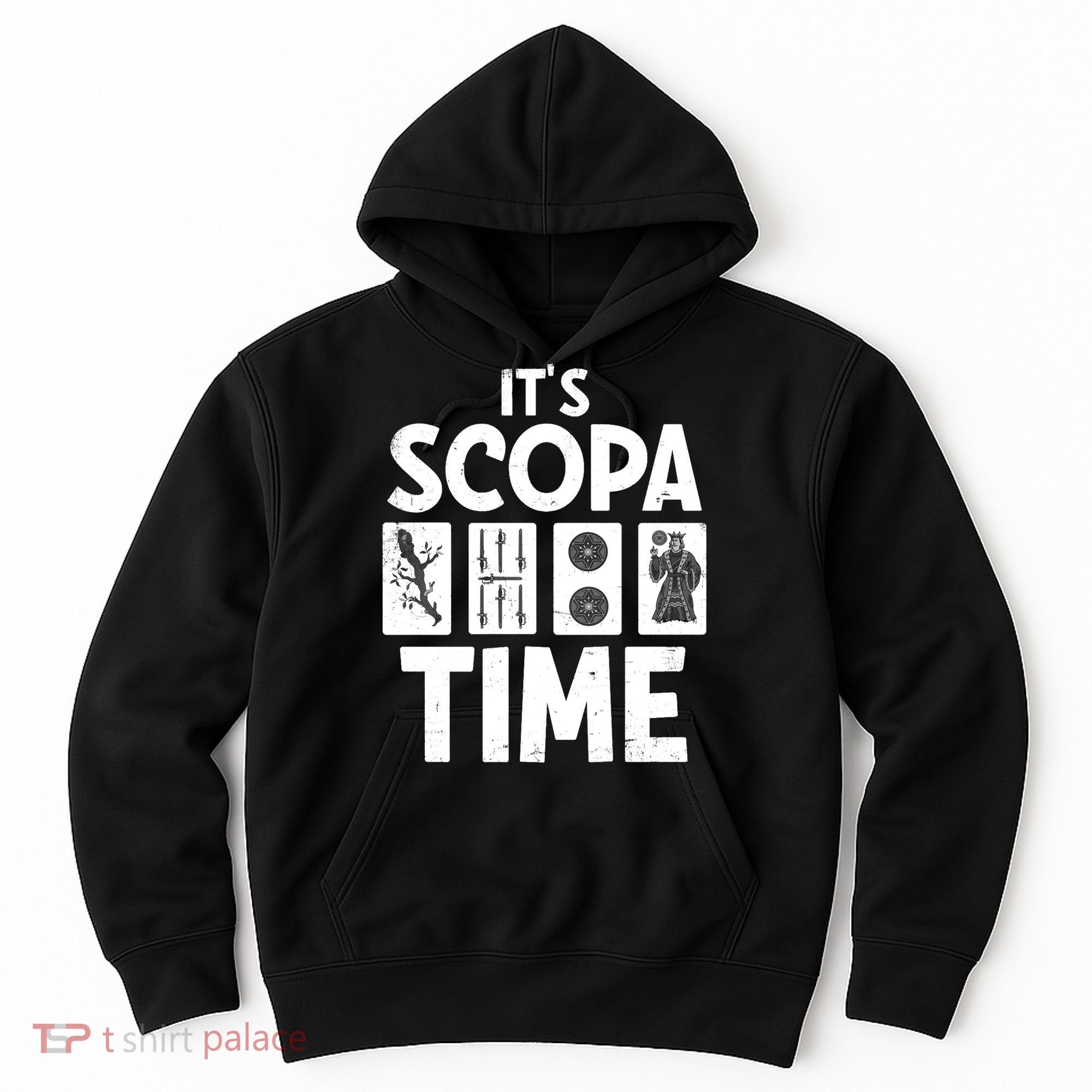 It's Scopa Time Nonna Nonno Italian Cards Game Scopa Player Premium Hoodie