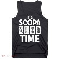 It's Scopa Time Nonna Nonno Italian Cards Game Scopa Player Premium Tank Top thumb 0