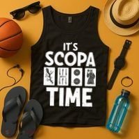 It's Scopa Time Nonna Nonno Italian Cards Game Scopa Player Premium Tank Top thumb 4