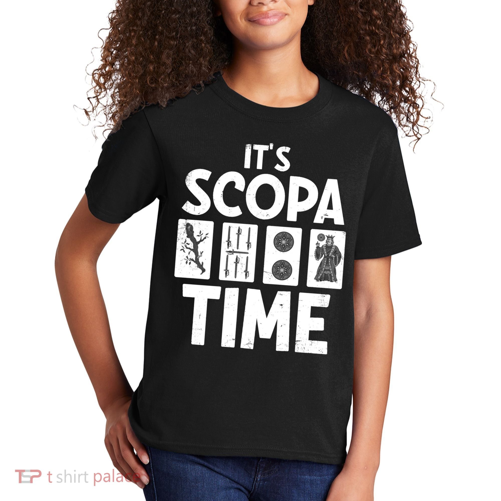 It's Scopa Time Nonna Nonno Italian Cards Game Scopa Player Premium Kids T-Shirt