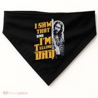 I Saw That Im Telling Dad Funny Religious Christian Jesus USA-Made Doggie Bandana thumb 0