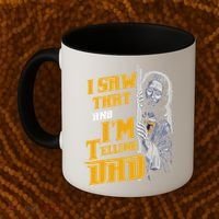 I Saw That Im Telling Dad Funny Religious Christian Jesus Coffee Mug thumb 2