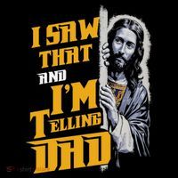 I Saw That Im Telling Dad Funny Religious Christian Jesus Coffee Mug thumb 5