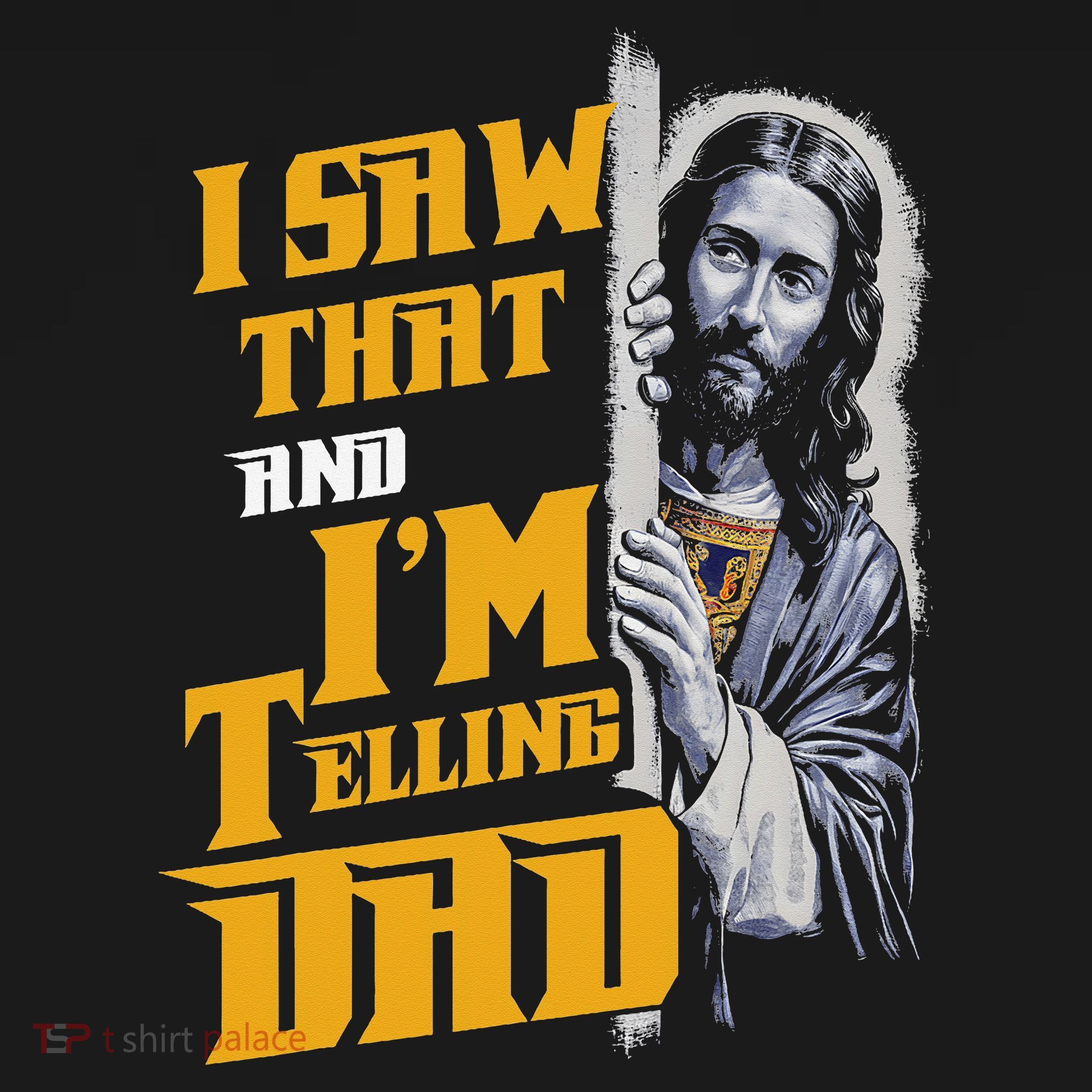 I Saw That Im Telling Dad Funny Religious Christian Jesus Women's Hoodie