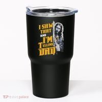 I Saw That Im Telling Dad Funny Religious Christian Jesus Tumbler thumb 0