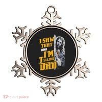 I Saw That Im Telling Dad Funny Religious Christian Jesus Ornament thumb 0