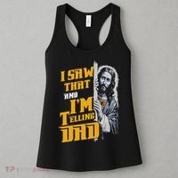 I Saw That Im Telling Dad Funny Religious Christian Jesus Women's Tank Top thumb 3
