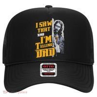 I Saw That Im Telling Dad Funny Religious Christian Jesus Hat thumb 0