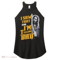 I Saw That Im Telling Dad Funny Religious Christian Jesus Women's Perfect Tri Rocker Tank thumb 0