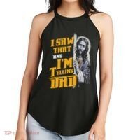 I Saw That Im Telling Dad Funny Religious Christian Jesus Women's Perfect Tri Rocker Tank thumb 2