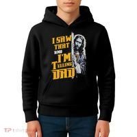 I Saw That Im Telling Dad Funny Religious Christian Jesus Kids Hoodie thumb 4