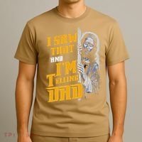 I Saw That Im Telling Dad Funny Religious Christian Jesus T-Shirt thumb 3