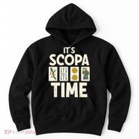 It's Scopa Time Nonna Nonno Italian Cards Game Scopa Player Hoodie thumb 0