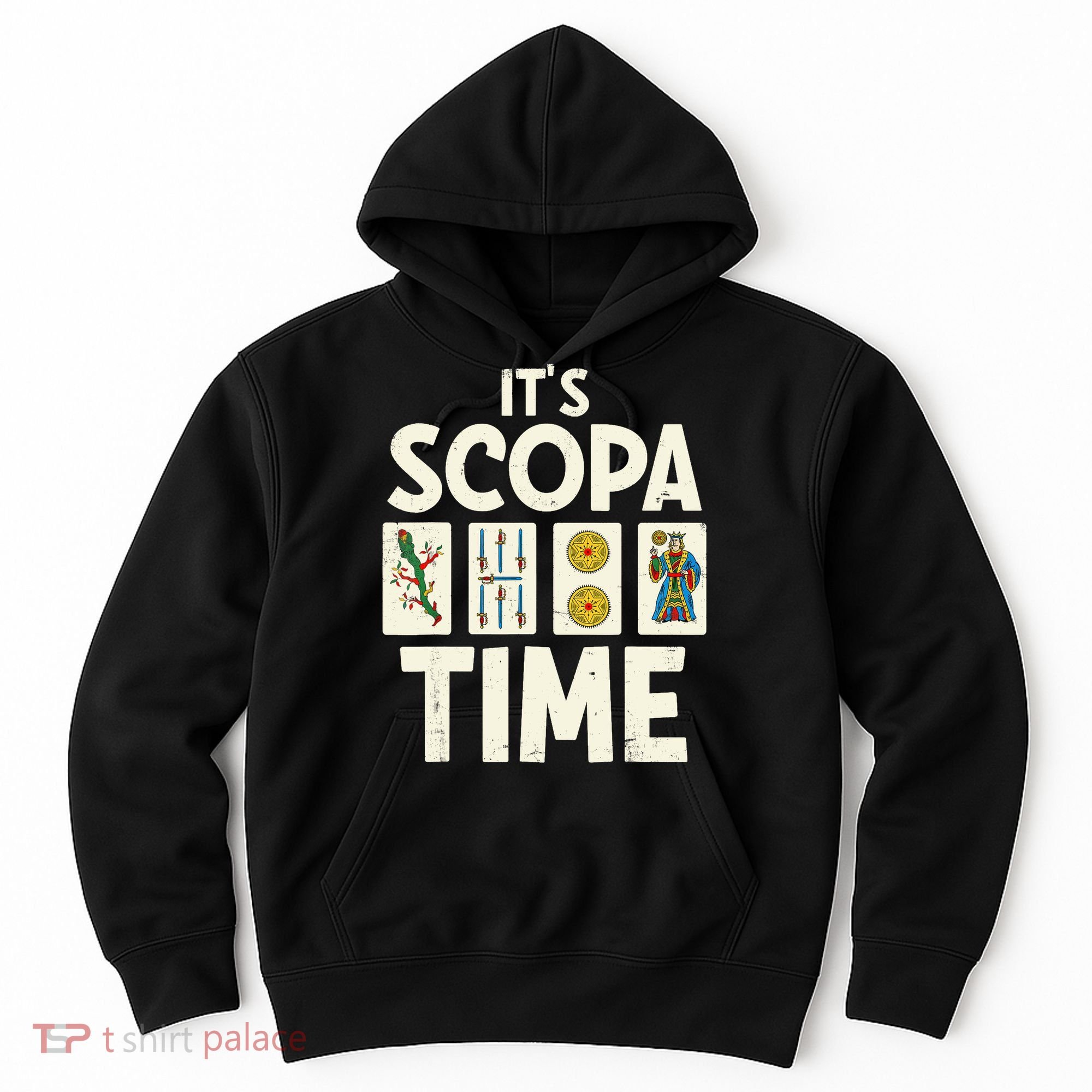 It's Scopa Time Nonna Nonno Italian Cards Game Scopa Player Hoodie