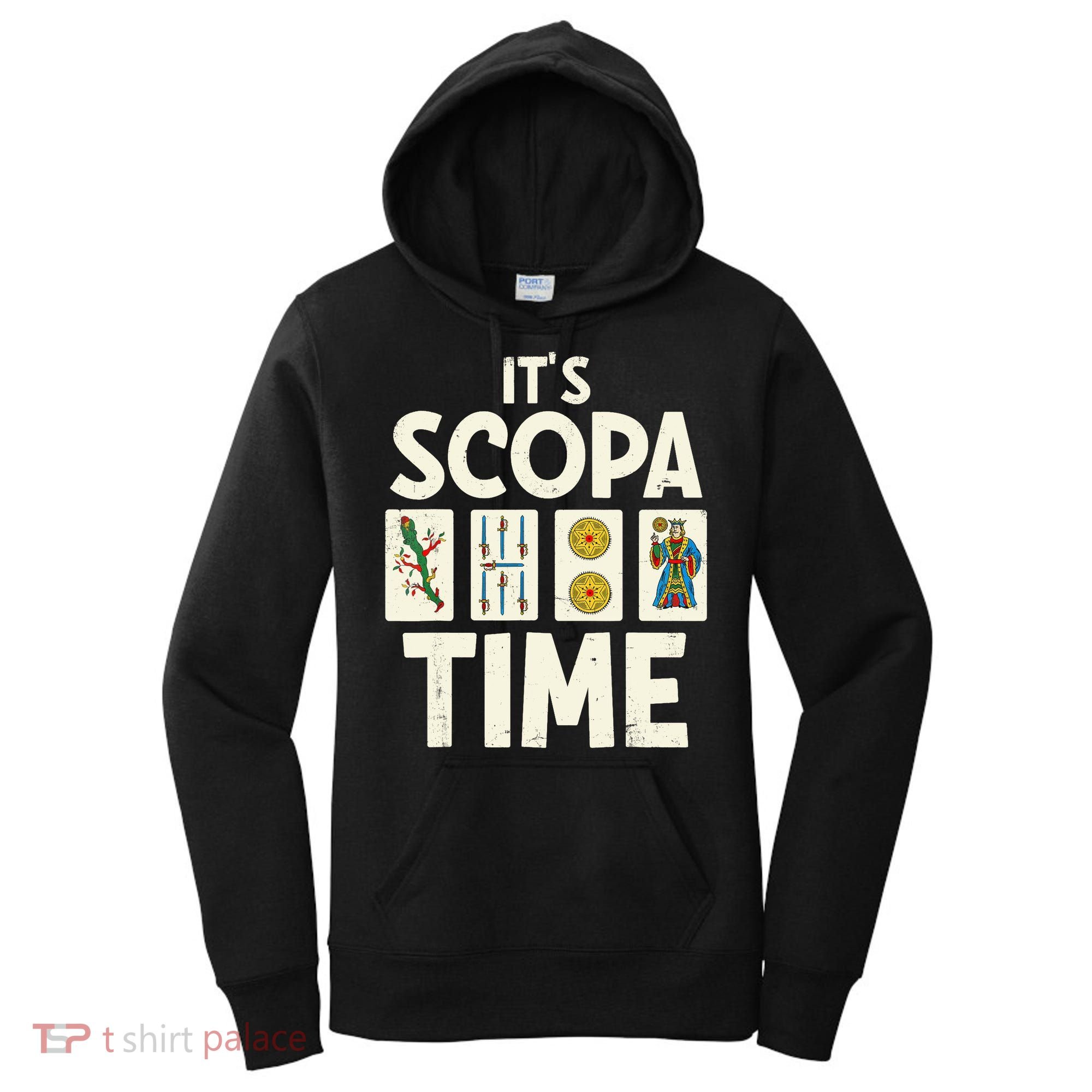 It's Scopa Time Nonna Nonno Italian Cards Game Scopa Player Women's Hoodie