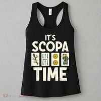 It's Scopa Time Nonna Nonno Italian Cards Game Scopa Player Women's Tank Top thumb 3