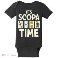 It's Scopa Time Nonna Nonno Italian Cards Game Scopa Player Baby Bodysuit thumb 0