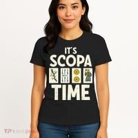 It's Scopa Time Nonna Nonno Italian Cards Game Scopa Player Women's T-Shirt thumb 4