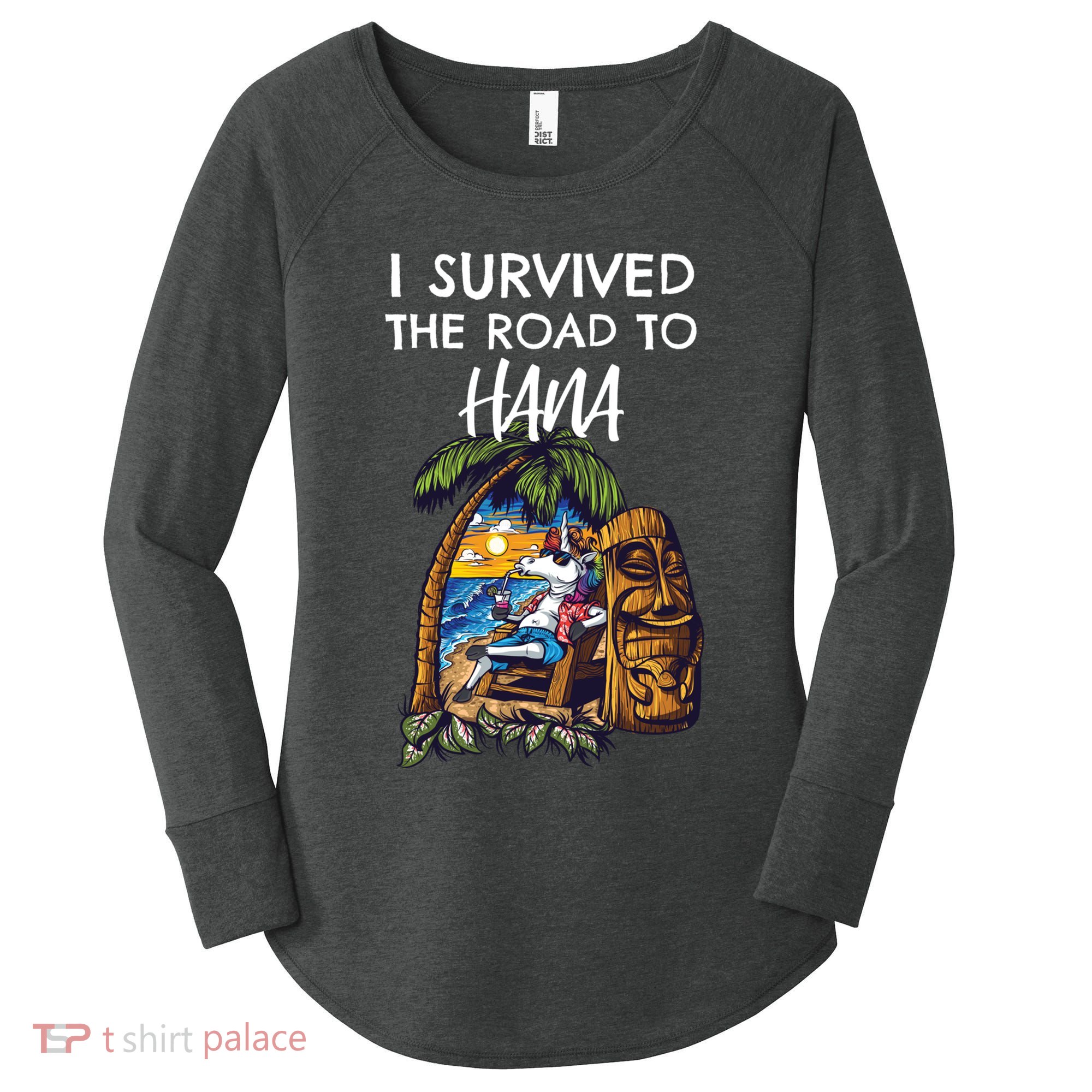 I Survived The Road To Hana Gift Women's Perfect Tri Tunic Long Sleeve Shirt