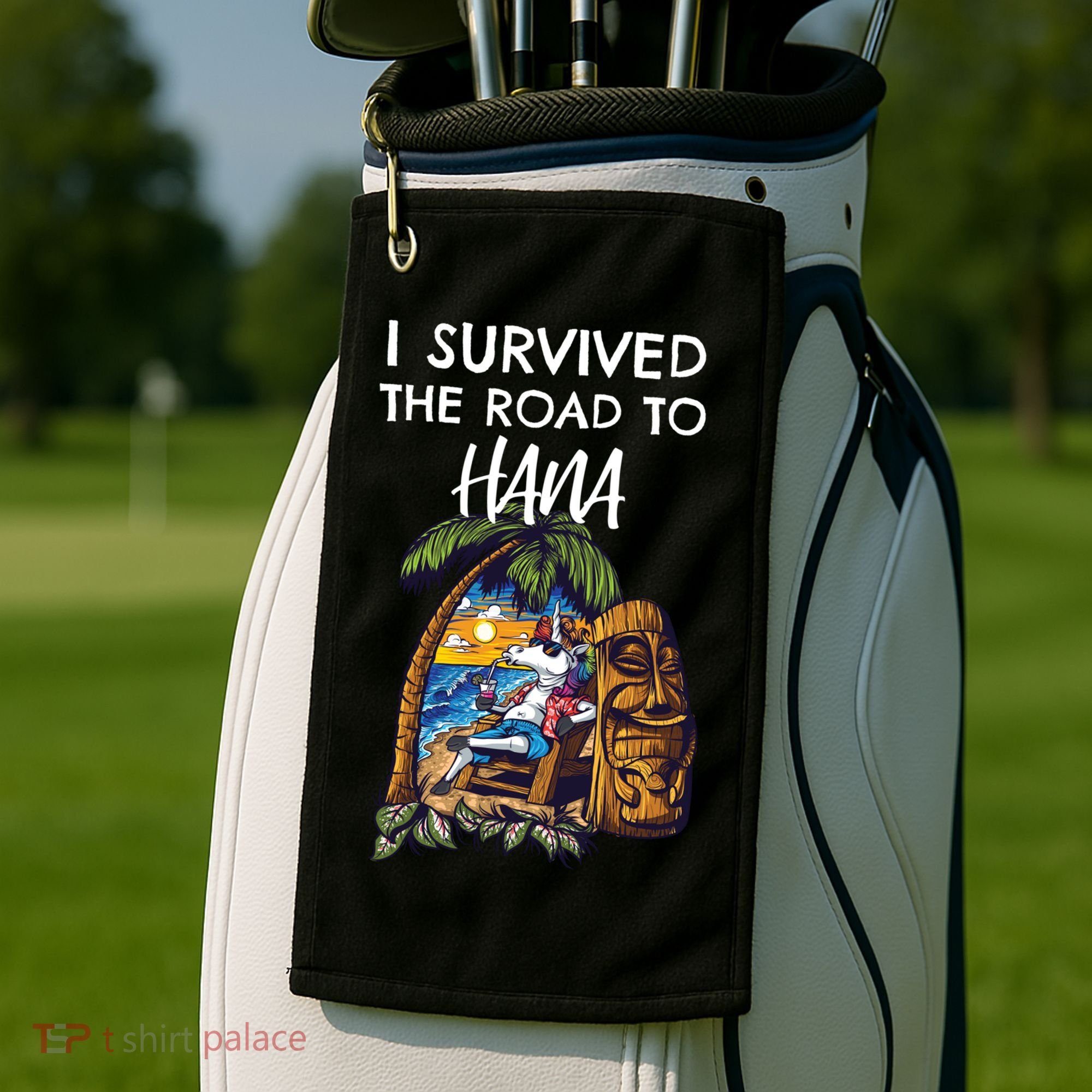 I Survived The Road To Hana Gift Golf Towel