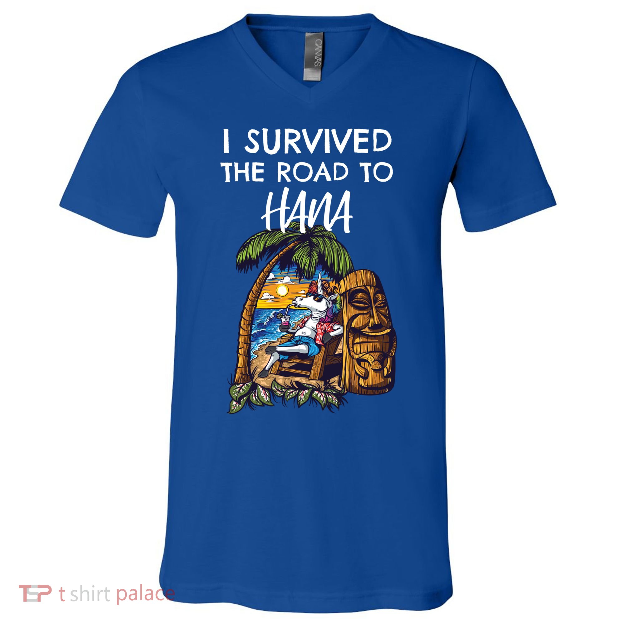 I Survived The Road To Hana Gift V-Neck T-Shirt
