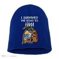 I Survived The Road To Hana Gift Short Acrylic Beanie thumb 0