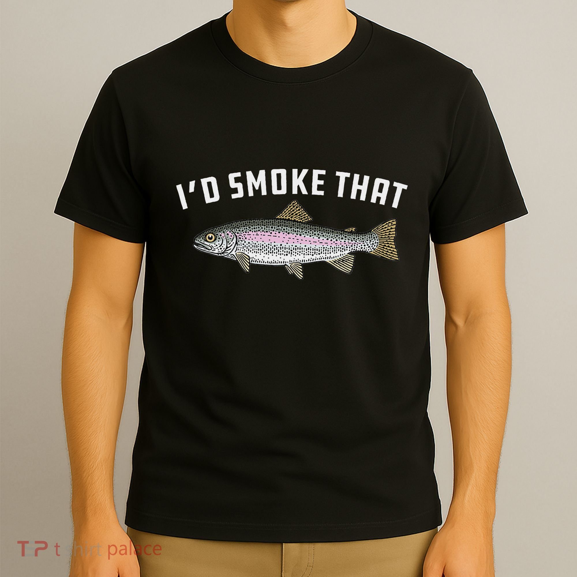 ID Smoke That Rainbow Trout Fish Bbq Barbecue T-Shirt