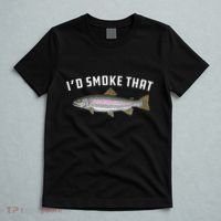 ID Smoke That Rainbow Trout Fish Bbq Barbecue T-Shirt thumb 5