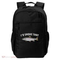ID Smoke That Rainbow Trout Fish Bbq Barbecue Backpack thumb 0