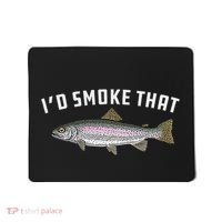 ID Smoke That Rainbow Trout Fish Bbq Barbecue Mousepad thumb 0