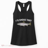 ID Smoke That Rainbow Trout Fish Bbq Barbecue Women's Tank Top thumb 0