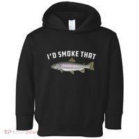 ID Smoke That Rainbow Trout Fish Bbq Barbecue Toddler Hoodie thumb 0