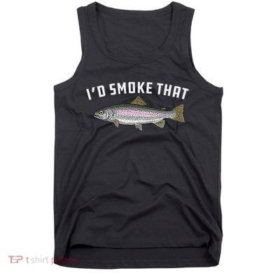 ID Smoke That Rainbow Trout Fish Bbq Barbecue Tank Top