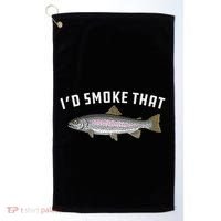 ID Smoke That Rainbow Trout Fish Bbq Barbecue Golf Towel thumb 0
