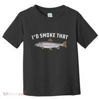 ID Smoke That Rainbow Trout Fish Bbq Barbecue Toddler T-Shirt thumb 0