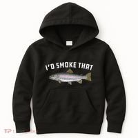 ID Smoke That Rainbow Trout Fish Bbq Barbecue Kids Hoodie thumb 0