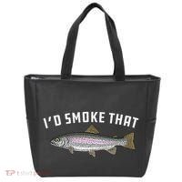 ID Smoke That Rainbow Trout Fish Bbq Barbecue Tote Bag thumb 0