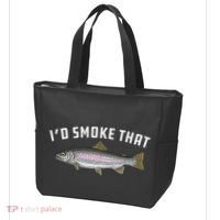ID Smoke That Rainbow Trout Fish Bbq Barbecue Tote Bag thumb 3