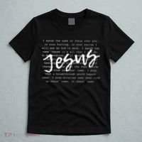 I Speak The Name Of Jesus Christian Faith Prayer T-Shirt thumb 5