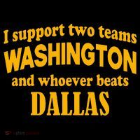 I Support Two Teams Washington And Whoever Beats Dallas Women's Hoodie thumb 2